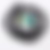 1 fil 58 perles de jade 6mm ronde facettée noire 