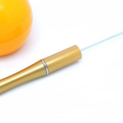 1 stylo à bille à customiser corps synthétique doré 15cm 