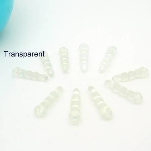 10 plugs bouchons anti poussiere plastique transparent 