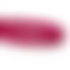 25 perles en verre 8mm  ronde brillante rose fuchsia 
