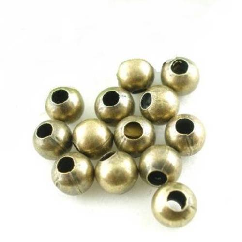200 perles intercalaires 6mm en métal col bronze 