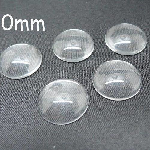10 cabochons en verre loupe transparent 20mm 