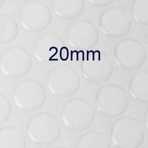 20 cabochons en résine époxy transparent 20mm de 