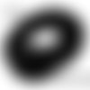5m de cordon de cuir rond véritable 2mm noir 