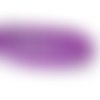 25 perles en verre 8mm brillantes col violet 