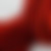 1 cordon suedine aspect daim plat rouge 95cm 