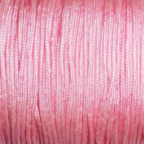 5m de cordon  fil nylon tressé de 1.5mm rose pour shamballa