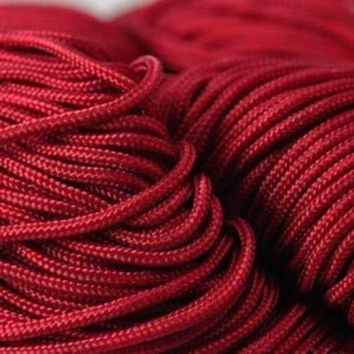 5m de cordon  fil nylon tressé de 1.5mm rouge pour shamballa 