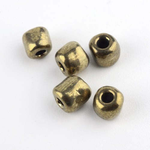 Perles de rocaille 3mm 20g jaune irisé
