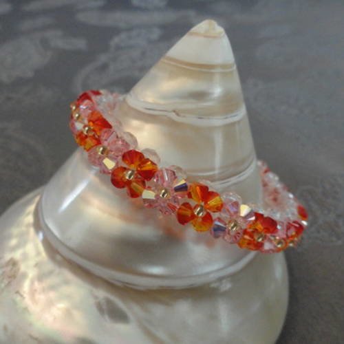 Bracelet femme en perles de cristal swarovski 