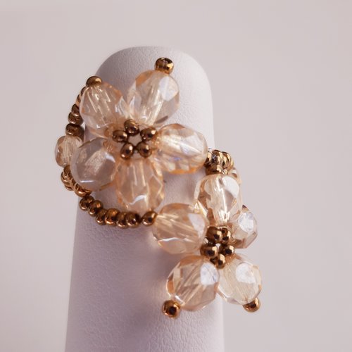 Bague pâquerettes asymétriques