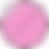 Cabochon résine 25 mm fond rose pois blanc n°1056 