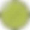 Cabochon résine 25 mm fond vert pois blanc n°1047 
