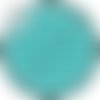 Cabochon résine 25 mm fond vert bleu pois blanc n°1046 