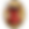 Cabochon ovale résine 25 x 18 mm corsé mode n°157 