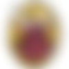 Cabochon ovale résine 25 x 18 mm corsé mode n°151 