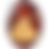 Cabochon ovale résine 25 x 18 mm robe mode n°148 