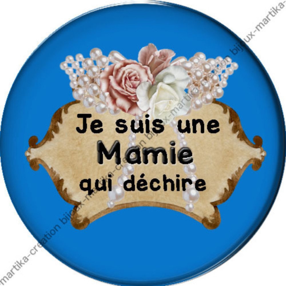 Magnet's - une future mamie qui déchire - Cabochons Martika