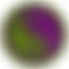 Cabochon a coller 25 mm meditation yin yang resine image n°24 