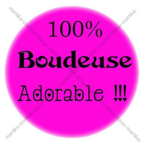 Cabochon a coller  résine 25 mm 100%  boudeuse adorable !!! n°14 fait main 