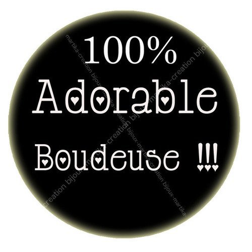 Cabochon a coller  résine 25 mm 100%  adorable boudeuse !!! n°15 fait main 