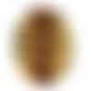 Cabochon ovale résine a coller de 25 x 18 mm peau animaux  n°5 