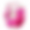 Cabochon ovale résine a coller de 25 x 18 mm fleur rose n° 1 