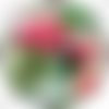 Cabochon résine 25 mm flamant rose ref:fla5
