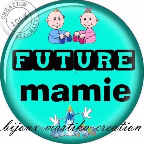 Magnet's - une future mamie qui déchire - Cabochons Martika