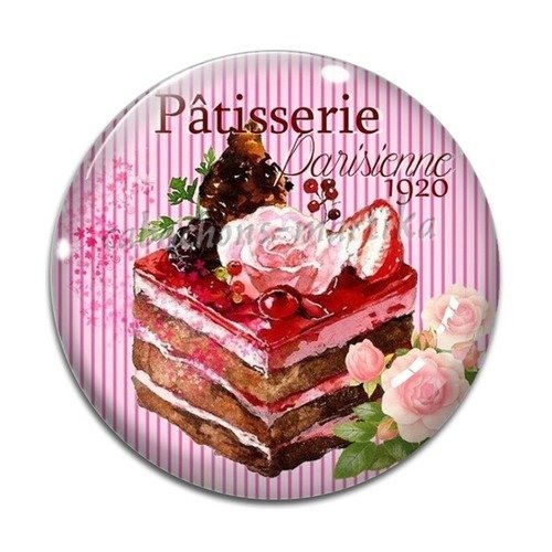 Cabochon résine gâteaux cup cake 25 mm 