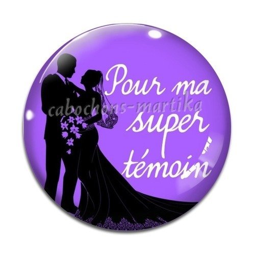 Cabochon témoin,pour ma super témoin résine, 25 mm 