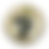Cabochon fleur résine, 25 mm 
