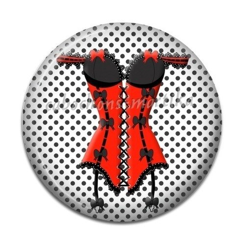 Cabochon corset résine, 20 mm 