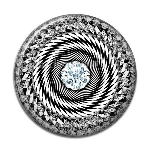 Cabochon spirale résine, 20 mm 