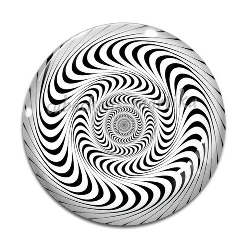 Cabochon spirale résine, 25 mm 
