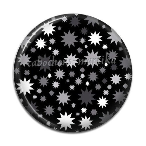 Cabochon étoiles résine, 25 mm 