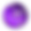 Cabochon fleur violet 25 mm résine