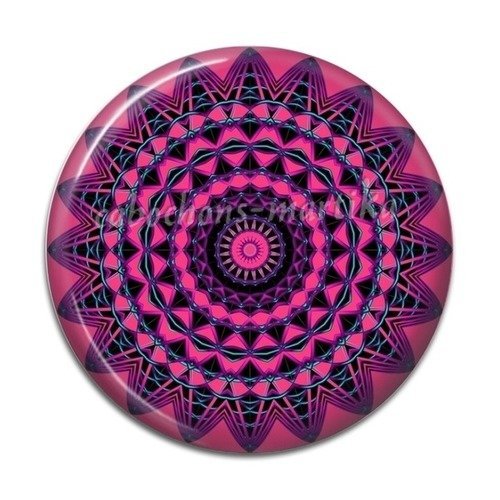 Cabochon spirale,mandala résine 25 mm