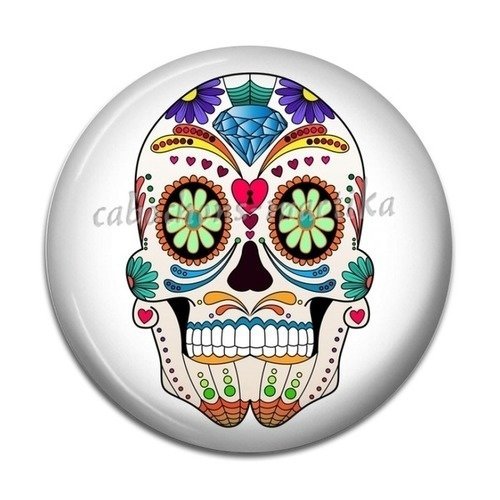 Cabochon crâne, skull résine 25 mm