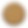 Cabochon résine - pois marron et blanc 25 mm