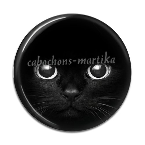 Cabochon chat, résine 25 mm 