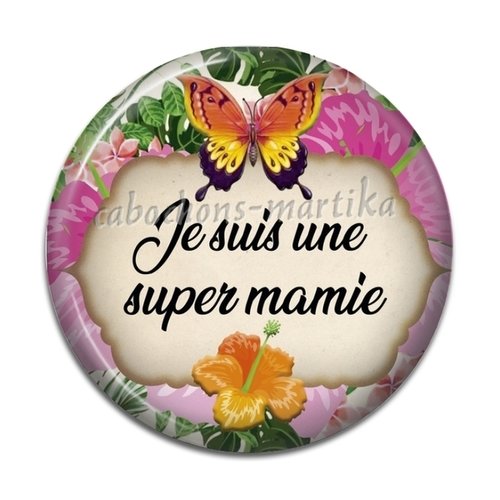 Cabochon mamie résine 25 mm 