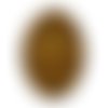 Cabochon doré, résine 25 x 18 mm