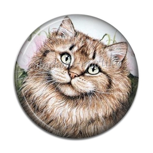 Cabochon chat, cabochon résine 25 mm chat