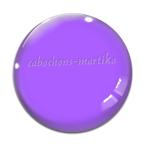 Cabochon violet, cabochon verre ou résine, plusieurs tailles