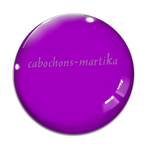 Cabochon violet, cabochon verre ou résine, plusieurs tailles