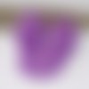 Perle silicone ovale plate violette