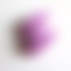 Perle silicone ovale striée violette