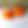 Perle silicone cœur orange
