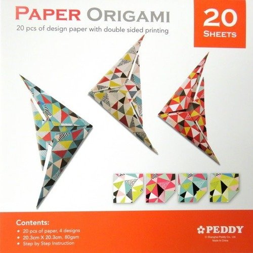 Papier origami modèle cerf-volant